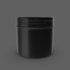 3d rendering mock up plastic protein container