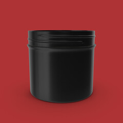 3d rendering mock up plastic protein container