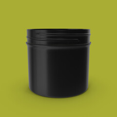 3d rendering mock up plastic protein container