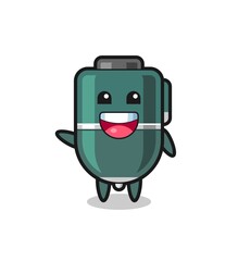 happy ballpoint pen cute mascot character