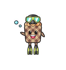 the muffin diver cartoon character