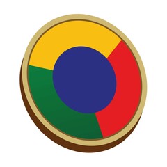 Obraz premium colorfull circle graphics charts