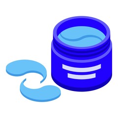 Eyelash cream icon isometric vector. Beauty makeup