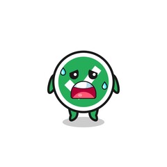 the fatigue cartoon of check mark