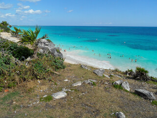 Tulum beach in Quintana Roo
Mexico.