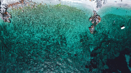 Albania Dhermi Riviera Beach Aerial Drone