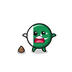 pakistan flag earth surprised to meet poop
