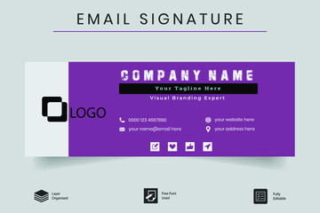 Standard Modern Corporate Email Signature Templates For Your Business Identity	