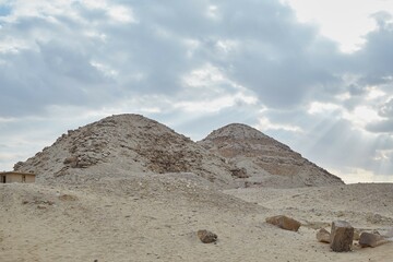 The 5th Dynasty Pyramid of Nyussere at Abu Sir, Egypt