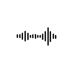 Sound waves vector illustration design template