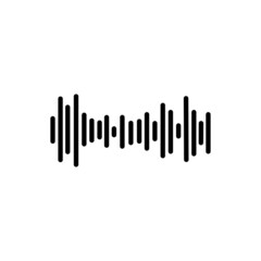 Sound waves vector illustration design template