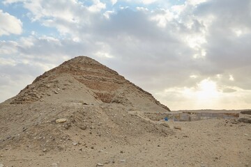 The 5th Dynasty Pyramid of Neferirkare at Abu Sir, Egypt