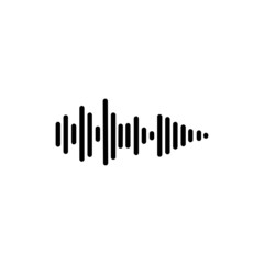 Sound waves vector illustration design template