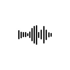 Sound waves vector illustration design template