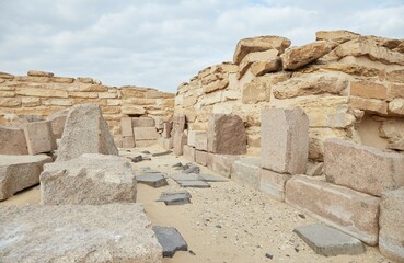 The 5th Dynasty Pyramid of Sahure at Abu Sir, Egypt