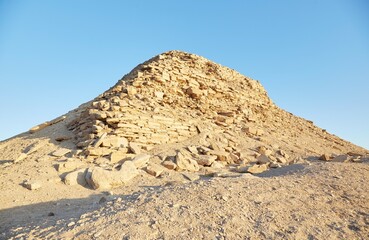 The 5th Dynasty Pyramid of Neferirkare at Abu Sir, Egypt