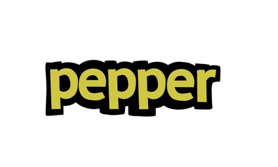 PEPPER lettering vector design