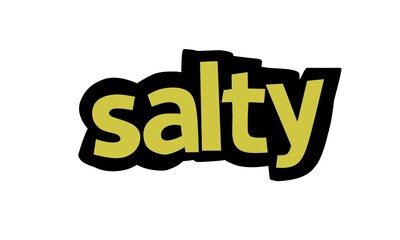 SALTY lettering vector design