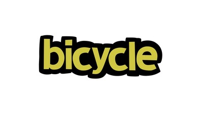 BICYCLE lettering vector design
