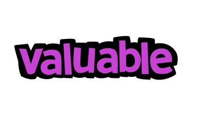 VALUABLE writing vector design