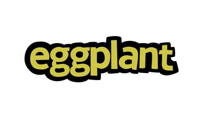 EGGPLANT lettering vector design