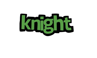 KNIGHT lettering vector design