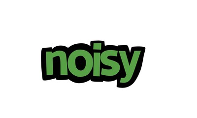 NOISY lettering vector design