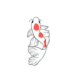 design vector fish KOI