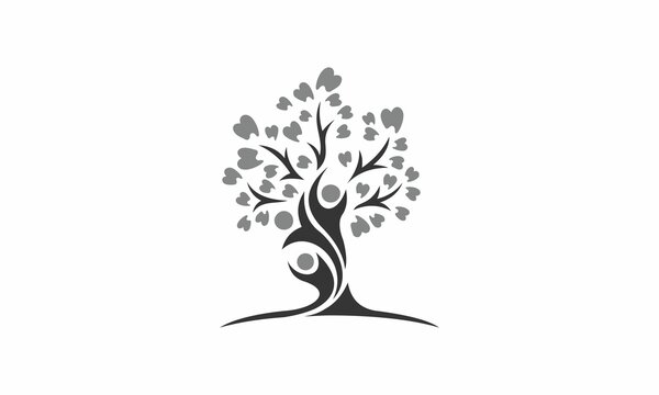 tree with dental leaf logo