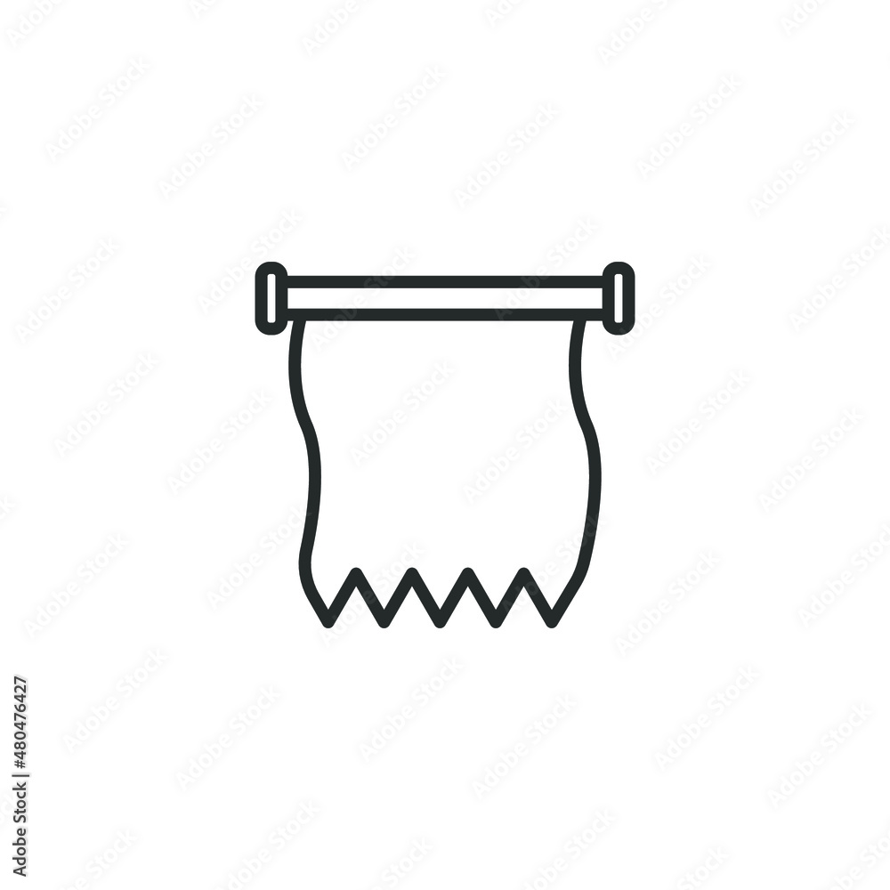 Poster simple vector icon flag editable. isolated on white background.