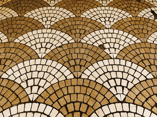 Old concrete block floor texture pattern material_05