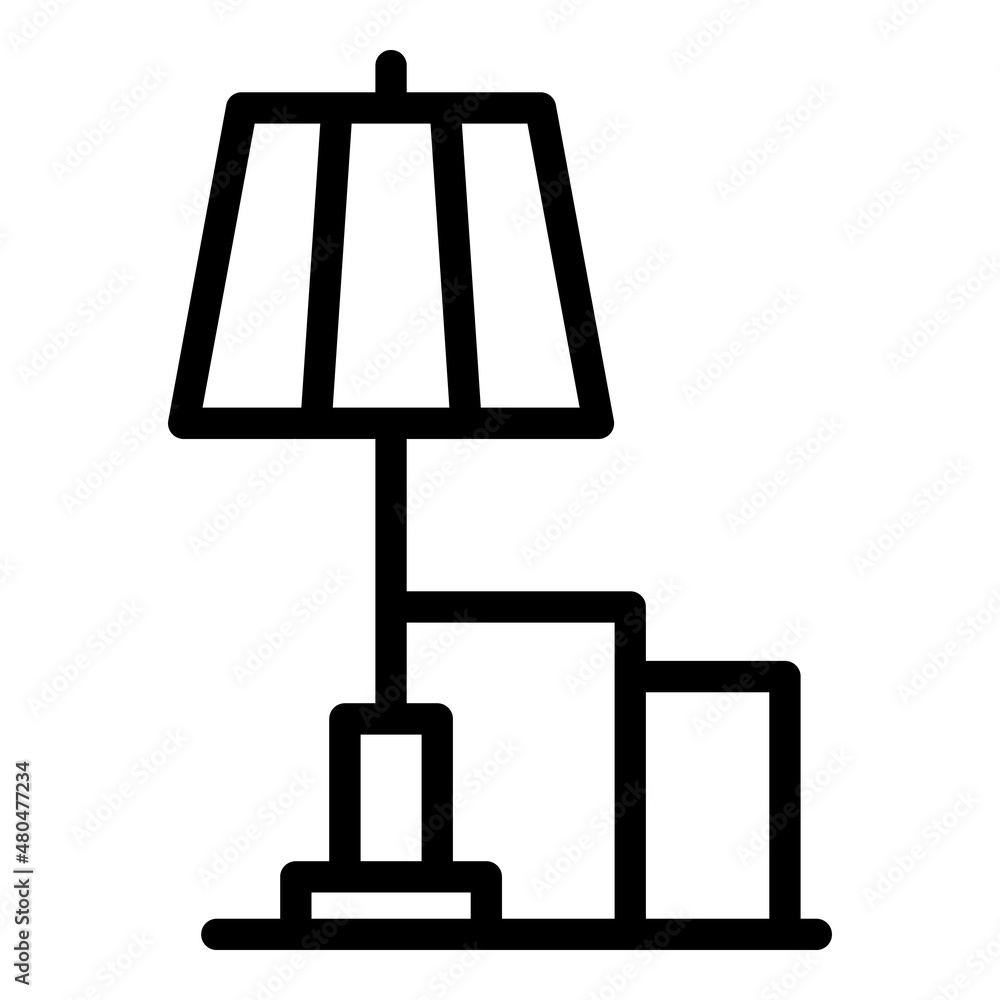 Poster relocation box icon outline vector. move service