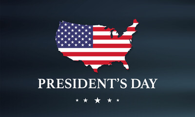 President's Day Background Design. Banner, Poster, Greeting Card. Vector Illustration.