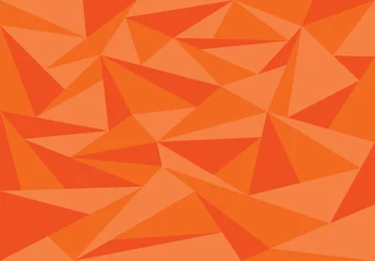 Cercles muraux Orange Fond géométrique simple avec motif géométrique et polygonal. Papier peint intérieur abstrait