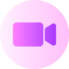 video camera gradient icon