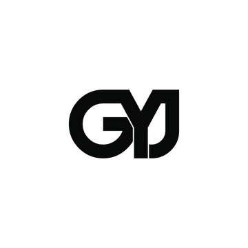 gyj letter initial monogram logo design