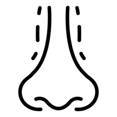 Filler rhinoplasty icon outline vector. Nose surgery