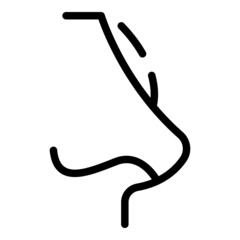 Emergency rhinoplasty icon outline vector. Body anatomy