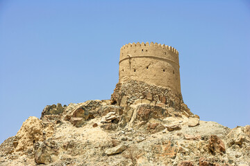 Fototapeta na wymiar An Old Watchtower at Hatta