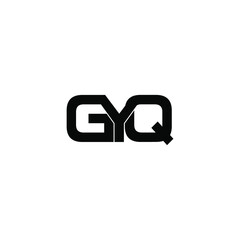 gyq letter initial monogram logo design