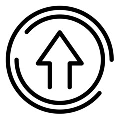 Countdown duration icon outline vector. Web call