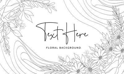 Simple floral background with peri color abstract