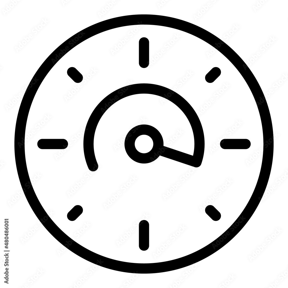 Poster clock time icon outline vector. duration web