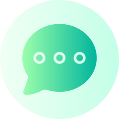 Speech Bubble gradient icon