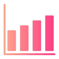 Bar Graph gradient icon