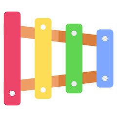 Xylophone flat icon