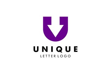 Letter U Logo : Suitable for Company Theme, Technology Theme, Initial Theme, Infographics and Other Graphic Related Assets.