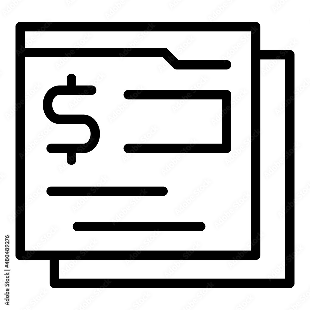 Poster web sending money icon outline vector. send payment