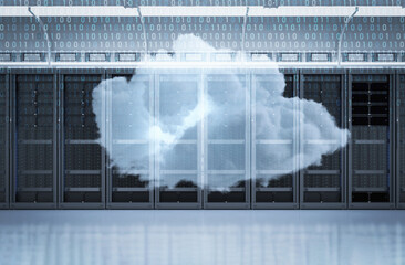 Cloud computing technology with server room