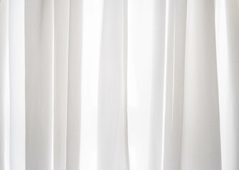 White cotton curtain for texture and background